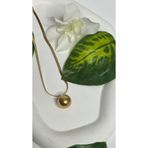 Lovelystore Çelik Gold İtalyan Zincir Topçuklu Kolye