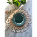 Loven Woven İkili 2’li Set Nebula Rattan Bambu Amerikan Servis Duvar Dekoru Doğal Renk