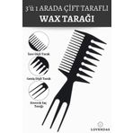 Lovendas 3ü1 Arada Saç Şekillendirici Antistatik Karbon Wax Tarağı