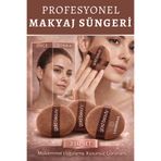 Lovendas Chocolate 3'lü Profesyonel Sabitleyici Makyaj Sünger Seti