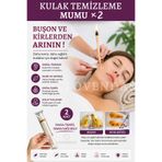 Lovendas Kulak Temizleme Mumu Çubuğu Ear Candle Doğal Boyasız Beyaz 1 Paket ( 2 Çubuk )