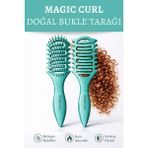 Lovendas Magic Curl Doğal Bukle Belirginleştirici Saç Tarağı - Turkuaz