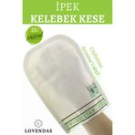 Lovendas Yerli İpek Kelebek Kese - Hamam Kesesi Saf TYB5SU36UGLVV33W31