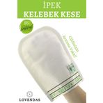 Lovendas Yerli Ipek Kelebek Kese - Hamam Kesesi Saf