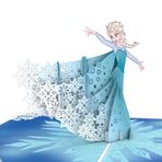 Lovepop Disney'in Dondurulmuş Elsa Pop Up Kartı, 3D Disney Kartı Dondurulmuş, Okul için Hediye Kartı, Kızlar için Prenses Doğum Günü Kartı