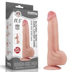 Lovetoy Çift Katmanlı Kayar Deri Damarlı 29 Cm Büyük Dildo Uzun Yapay Penis