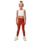 Lovetti 9312K019 Kiremit 10 Yaş Kadife Kız Çocuk Tayt