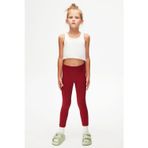 LOVETTI Bordo Basic Kız Çocuk Kışlık Tayt