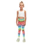 Lovetti, Çizgili Kız Çocuk Taytı, DESENLİ, 11 YAŞ, Handdrawn Stripe Tayt, 8683032744153.0
