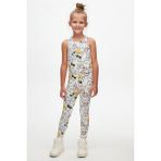 Lovetti Cute Faces Kız Çocuk Yazlık Desenli Tayt - 6 Yaş