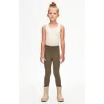 Lovetti Kamuflaj Yeşil Kız Çocuk Yazlık Basic Tayt - Kamuflaj - 9 Yaş