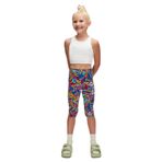 Lovetti Kız Çocuk Abstract Leopard Desen Kapri - Desenli - 5 Yaş