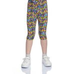 Lovetti Kız Çocuk Abstract Speckled Desen Kapri - Desenli - 11 Yaş
