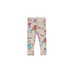 Lovetti Kız Çocuk Chirping Animals Desen Kapri - Bej - 8 Yaş