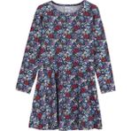 Lovetti Kız Çocuk Cottage Garden Desen Uzun Kol Elbise - 5 Yaş - Çok Renkli
