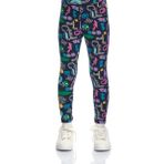 Lovetti Kız Çocuk Cutouts Animal Desen Tayt - Desenli - 9 Yaş