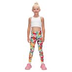 Lovetti Kız Çocuk Cutouts Foliage Desen Tayt - Desenli - 3 Yaş