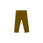 Lovetti Kız Çocuk Düz Basıc Diz Altı Kapri - Zeytin Yeşili - 10 Yaş