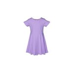 Lovetti Kız Çocuk Düz Basic Kısa Kol Elbise - 2 Yaş - Lila