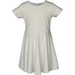 Lovetti Kız Çocuk Düz Basic Kısa Kol Elbise - 3 Yaş - Taş