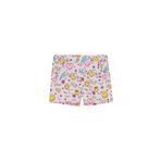 Lovetti Kız Çocuk Friendly Smile Desen Cepli Şort - Desenli - 9 Yaş