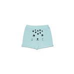 Lovetti Kız Çocuk Kanguru Cepli Şort - Mint - 4 Yaş