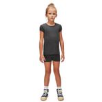 Lovetti Kız Çocuk Kısa Kollu Basıc Tişört - 13 Yaş - Antrasit