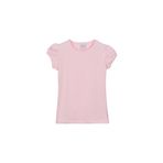 Lovetti Kız Çocuk Kısa Kollu Basıc Tişört - 3 Yaş - Uçuk Pembe
