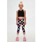 LOVETTI Kız Çocuk Op Art Checkers Desen Kapri