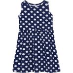 Lovetti Kız Çocuk Polka-Dot Desen Kolsuz Elbise - 7 Yaş - Navy