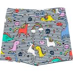Lovetti Kız Çocuk Rainbow Unicorn Desen Cepli Şort - Desenli - 11 Yaş