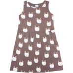 Lovetti Kız Çocuk Sleepy Bunny Desen Kolsuz Elbise - 1 Yaş - Desenli