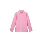 Lovetti Kız Çocuk Yarım Balıkçı Uzun Kol Tişört - 1 Yaş - Pembe