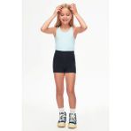Lovetti Koyu Lacivert Kız Çocuk Cepsiz Basic Şort - 1 Yaş