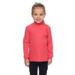 LOVETTI Nar Çiçeği Basic Kız Çocuk Çıtçıtlı Tam Balıkçı Yaka Şardonlu Kışlık Uzun Kollu Tişört
