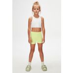 LOVETTI Neon Sarı Basic Kız Çocuk Dans Şort