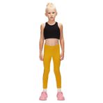 Lovetti, New York Baskılı Kız Çocuk Kışlık Tayt, Hardal, 9 Yaş, New York Baskılı Şardonlu Tayt, 6603H005