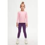 LOVETTI Pembe Basic Mevsimlik Likralı Uzun Kollu Kız Çocuk Tişört