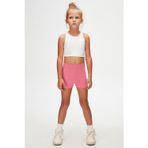LOVETTI Şeker Pembe Basic Kız Çocuk Dans Şort
