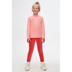LOVETTI Somon Basic Kışlık Yarım Balıkçı Yaka Uzun Kollu Kız Çocuk Tişört