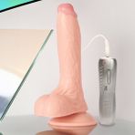 Lovex Mastürbasyon Ürünleri Erkek ve Kadınlar için Titreşimli Mastürbatör Dildo 20cm Bayan Cinsel Zevk Araçları Titreşim Özellikli Masturabatör Vibratörler Realistik Vantuzlu Kadın Vibratör Modelleri - GİZLİ PAKETLEME
