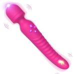 LOVEX Sex Oyuncağı Titreşimli 39° Isıtmalı Çift Taraflı Vibratör 24cm Kadın Vajina Uyarıcılı Klitoris G Noktası Uyarıcı Su Geçirmeyen Dildo Titreşim Motoru Isıtıcılı Bayan Vibratörleri Adult Seks Toys