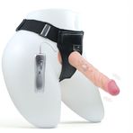 LOVEX Straponlar Titreşimli Penis Vibratör 22 cm Strapon Dildo Gerçekçi Erkek Penisleri Kadın Erkek Giyilebilen Külot Belden Bağlamalı Kemerli Takma Vibratörler Vantuzlu Dildolar & 7 Mod Titreşim