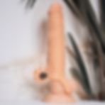 LOVEX Titreşimli Gerçekçi Penis Dokusunda 7 cm Uzatmalı Penis Kılıfı Penis Uzatan Dolgulu Prezervatif - GİZLİ PAKETLEME
