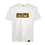 Loviras Berserk Anime Kahraman Guts Oversize Kısa Kollu Kırık Beyaz Erkek T-shirt