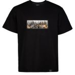 Loviras Loose Fit Siyah Kısa Kollu Unisex Tişört Bisiklet Yaka Full Nakışlı Anime Tokyo Ghoul Tshirt