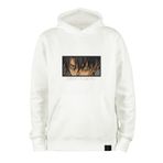 Loviras Unisex anime Hoodie Levi Ackerman Attack On Titan nakışlı kışlık sweatshirt 3 iplik pamuklu oversize otaku sweat kadın erkek kanguru cepli Kışlık kapşonlu sweatshirt (Kırık Beyaz, XL)