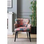 Lovısse Home Mia Patchwork Berjer Tekli Koltuk Balkon, Ofis, Bekleme, Guzellik Merkezi, Cay Seti