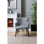 Lovısse Home Puantiyeli Berjer Tekli Koltuk Balkon, Ofis, Bekleme, Guzellik Merkezi, Cay Seti
