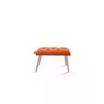 Lovısse Home Turuncu Arya Gurgen Retro Ahsap Ayakli Dekoratif Chester Bench Puf Koltuk Sandalye Handmade